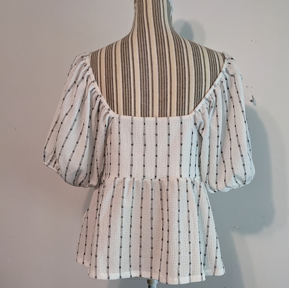 Madewell pufffy sleeve white top nwot - Picture 8 of 15